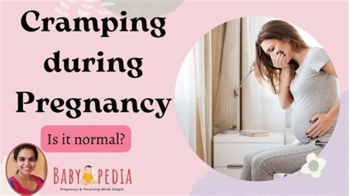 Could cramping in pregnancy be constipation?