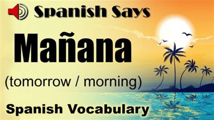 Is manana in english word?