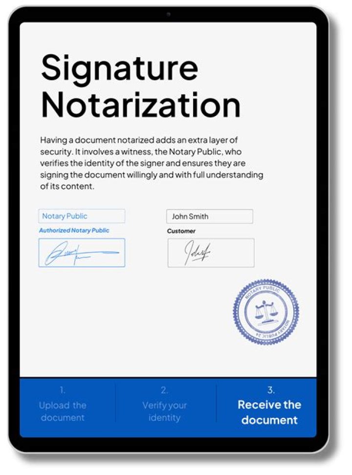 On a notarized document?