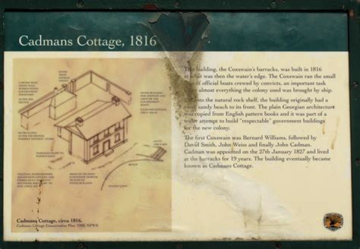 When was cadmans cottage built?